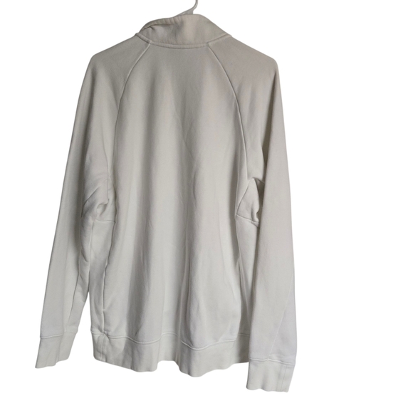 Nike White Quarter-Zip Sweatshirt with Pitt Logo Womens Large - Picture 2 of 7